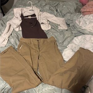 J. Crew Tan Women's Trousers